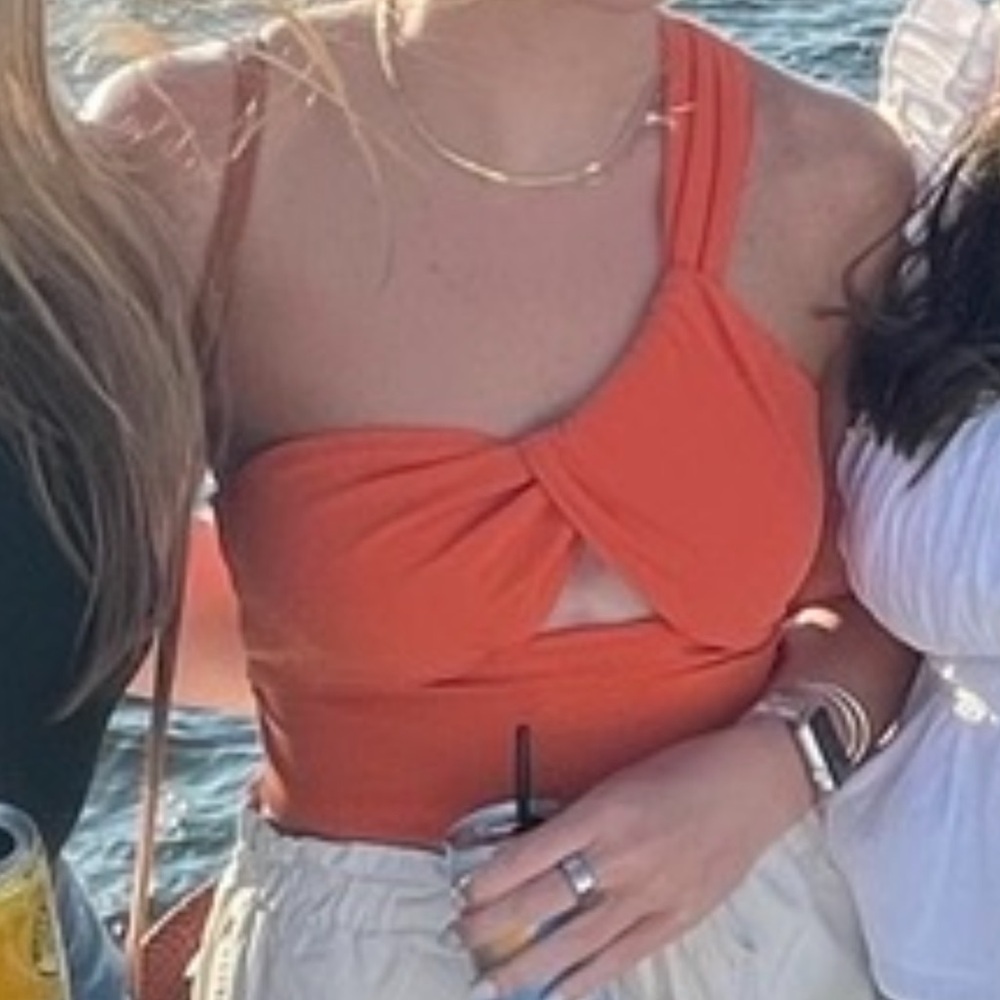 Urban Outfitters Bright Orange crop tank
